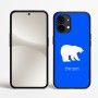 כיסוי בעיצוב אישי עם השם שלך לדגם - Nothing Phone (2) בעיצוב דוב