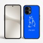 כיסוי בעיצוב אישי עם השם שלך לדגם - Nothing Phone (2) בעיצוב חתול