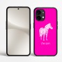 כיסוי בעיצוב אישי עם השם שלך לדגם - Nothing Phone (2) בעיצוב זברה