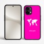 כיסוי בעיצוב אישי עם השם שלך לדגם - Nothing Phone (2) בעיצוב מפת העולם