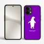 כיסוי בעיצוב אישי עם השם שלך לדגם - Nothing Phone (2) בעיצוב פינגווין