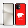 כיסוי בעיצוב אישי עם השם שלך לדגם - Nothing Phone (2) בעיצוב דוב