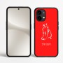 כיסוי בעיצוב אישי עם השם שלך לדגם - Nothing Phone (2) בעיצוב חתול