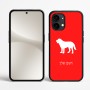 כיסוי בעיצוב אישי עם השם שלך לדגם - Nothing Phone (2) בעיצוב כלב