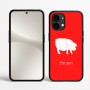 כיסוי בעיצוב אישי עם השם שלך לדגם - Nothing Phone (2) בעיצוב חזיר