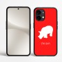 כיסוי בעיצוב אישי עם השם שלך לדגם - Nothing Phone (2) בעיצוב קרנף