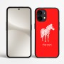 כיסוי בעיצוב אישי עם השם שלך לדגם - Nothing Phone (2) בעיצוב זברה