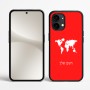 כיסוי בעיצוב אישי עם השם שלך לדגם - Nothing Phone (2) בעיצוב מפת העולם