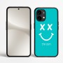 כיסוי בעיצוב אישי עם השם שלך לדגם - Nothing Phone (2) בעיצוב סמיילי