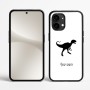 כיסוי בעיצוב אישי עם השם שלך לדגם - Nothing Phone (2) בעיצוב דינוזאור