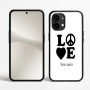 כיסוי בעיצוב אישי עם השם שלך לדגם - Nothing Phone (2) בעיצוב אהבה