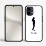 כיסוי בעיצוב אישי עם השם שלך לדגם - Nothing Phone (2) בעיצוב אישה בהריון