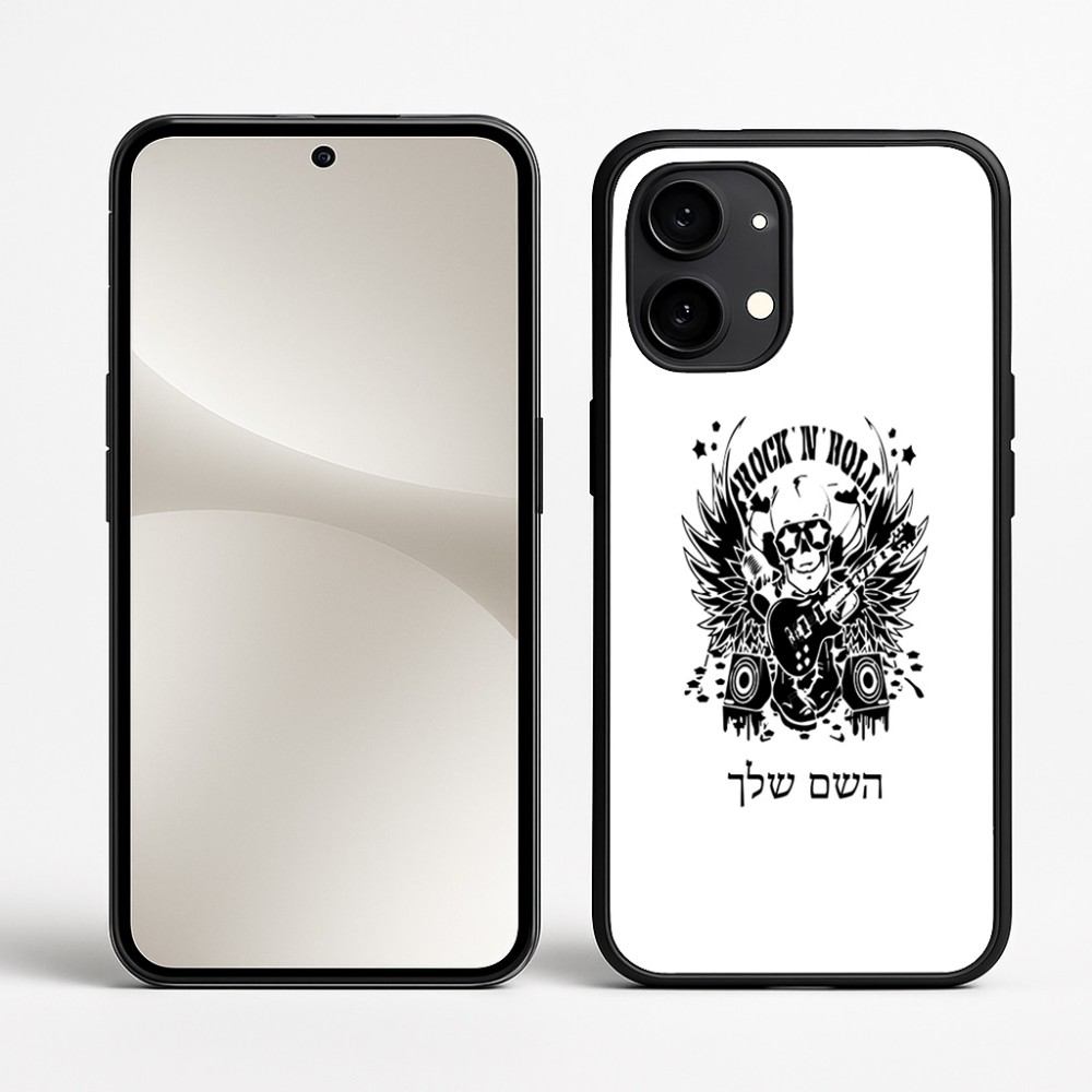 כיסוי בעיצוב אישי עם השם שלך לדגם - Nothing Phone (2) בעיצוב רוקנרול