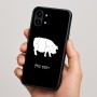 כיסוי בעיצוב אישי עם השם שלך לדגם - Nothing Phone (2) בעיצוב חזיר