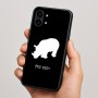 כיסוי בעיצוב אישי עם השם שלך לדגם - Nothing Phone (2) בעיצוב קרנף