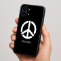 כיסוי בעיצוב אישי עם השם שלך לדגם - Nothing Phone (2) בעיצוב סמל השלום