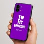 כיסוי בעיצוב אישי עם השם שלך לדגם - Nothing Phone (2) בעיצוב אוהבת את החבר שלי