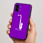 כיסוי בעיצוב אישי עם השם שלך לדגם - Nothing Phone (2) בעיצוב סקסופון