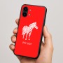 כיסוי בעיצוב אישי עם השם שלך לדגם - Nothing Phone (2) בעיצוב זברה