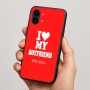 כיסוי בעיצוב אישי עם השם שלך לדגם - Nothing Phone (2) בעיצוב אוהבת את החבר שלי