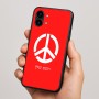 כיסוי בעיצוב אישי עם השם שלך לדגם - Nothing Phone (2) בעיצוב סמל השלום