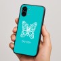 כיסוי בעיצוב אישי עם השם שלך לדגם - Nothing Phone (2) בעיצוב פרפר