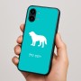 כיסוי בעיצוב אישי עם השם שלך לדגם - Nothing Phone (2) בעיצוב כלב