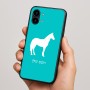 כיסוי בעיצוב אישי עם השם שלך לדגם - Nothing Phone (2) בעיצוב סוס