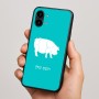 כיסוי בעיצוב אישי עם השם שלך לדגם - Nothing Phone (2) בעיצוב חזיר