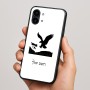 כיסוי בעיצוב אישי עם השם שלך לדגם - Nothing Phone (2) בעיצוב נשר אמריקאי