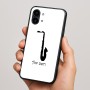 כיסוי בעיצוב אישי עם השם שלך לדגם - Nothing Phone (2) בעיצוב סקסופון