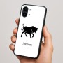 כיסוי בעיצוב אישי עם השם שלך לדגם - Nothing Phone (2) בעיצוב מזלות - שור