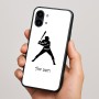 כיסוי בעיצוב אישי עם השם שלך לדגם - Nothing Phone (2) בעיצוב שחקן בייסבול