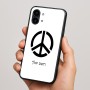 כיסוי בעיצוב אישי עם השם שלך לדגם - Nothing Phone (2) בעיצוב סמל השלום
