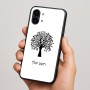 כיסוי בעיצוב אישי עם השם שלך לדגם - Nothing Phone (2) בעיצוב עץ