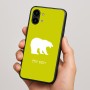 כיסוי בעיצוב אישי עם השם שלך לדגם - Nothing Phone (2) בעיצוב דוב