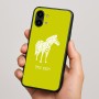 כיסוי בעיצוב אישי עם השם שלך לדגם - Nothing Phone (2) בעיצוב זברה