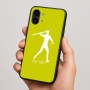 כיסוי בעיצוב אישי עם השם שלך לדגם - Nothing Phone (2) בעיצוב זורק כידון