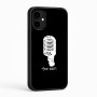 כיסוי בעיצוב אישי עם השם שלך לדגם - Nothing Phone (2a) בעיצוב מיקרופון
