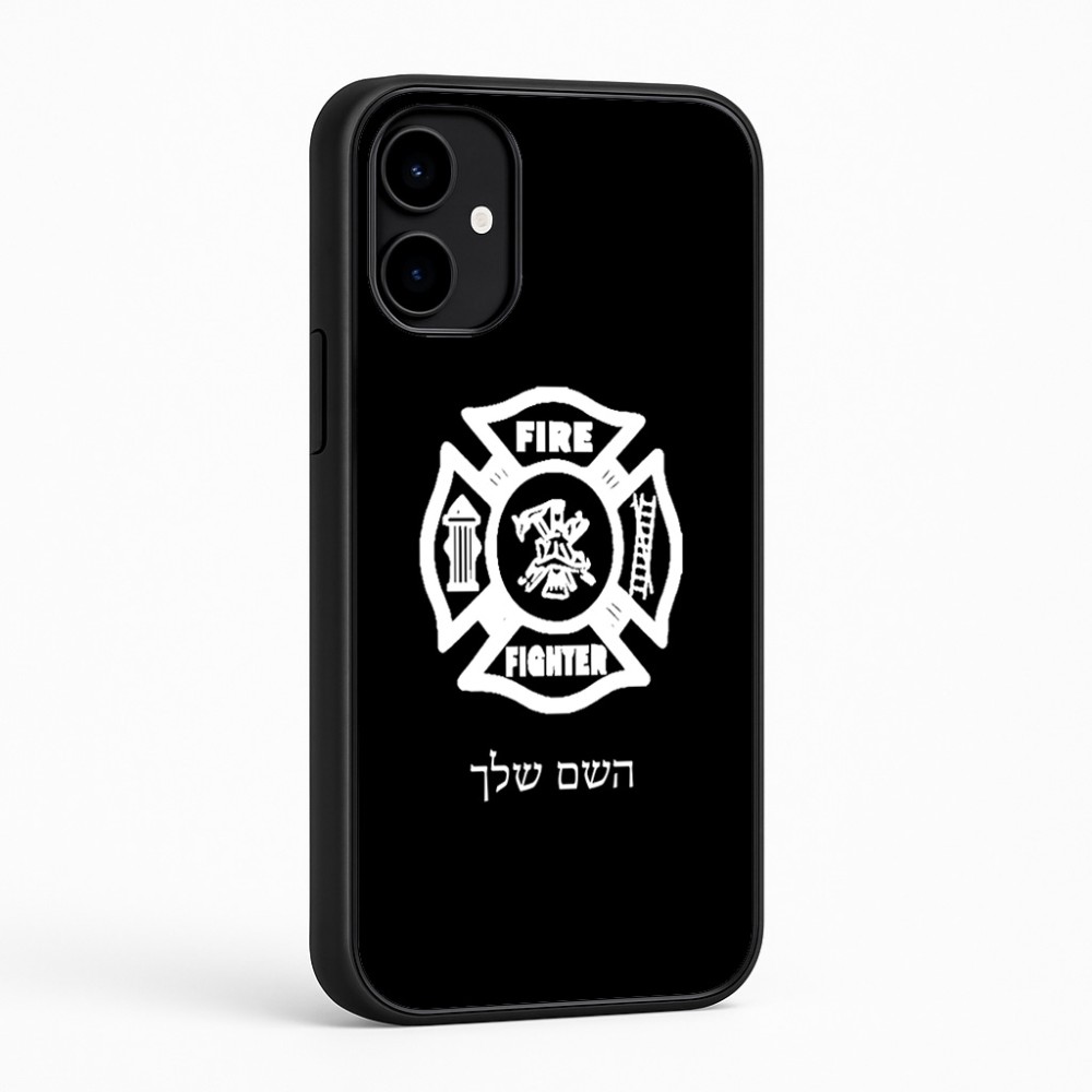 כיסוי בעיצוב אישי עם השם שלך לדגם - Nothing Phone (2a) בעיצוב כבאי - תגית