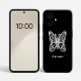 כיסוי בעיצוב אישי עם השם שלך לדגם - Nothing Phone (2a) בעיצוב פרפר