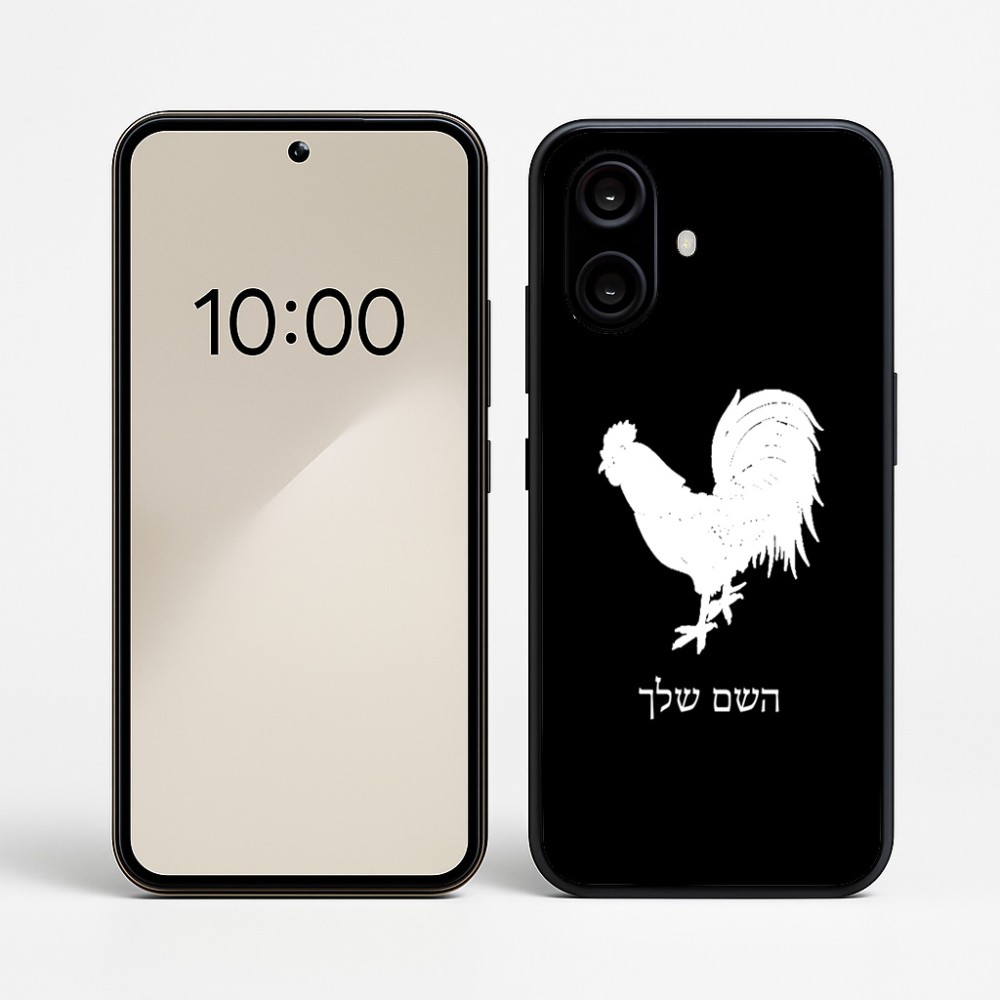 כיסוי בעיצוב אישי עם השם שלך לדגם - Nothing Phone (2a) בעיצוב תרנגול