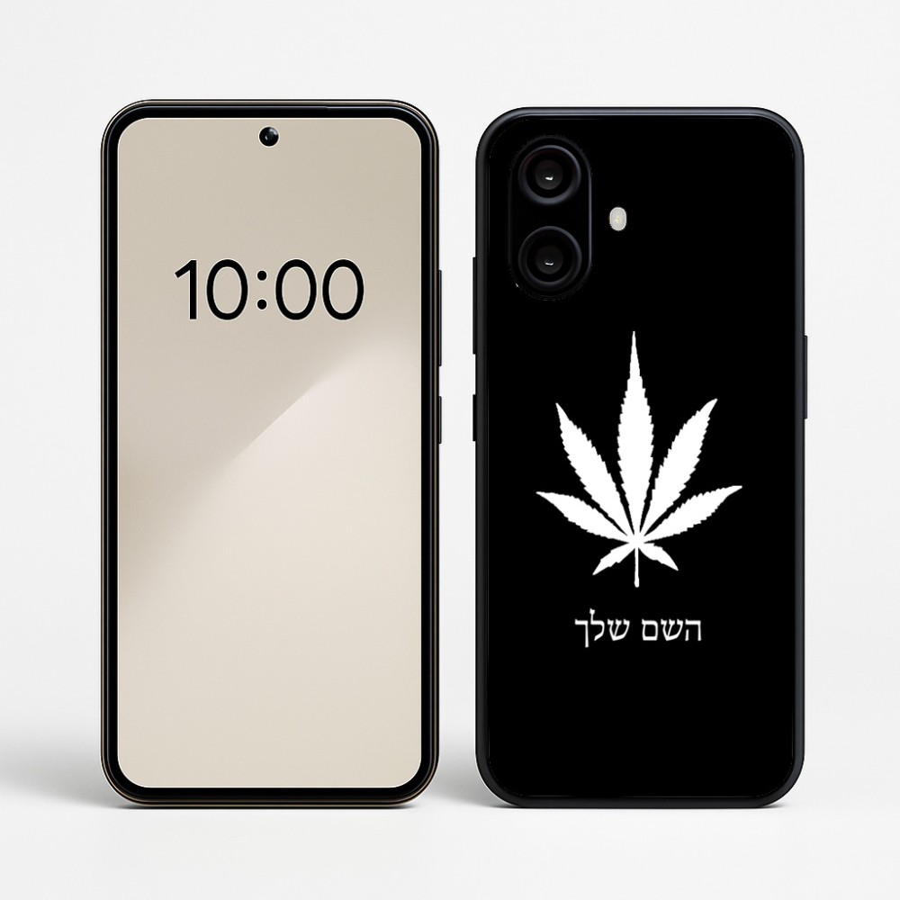 כיסוי בעיצוב אישי עם השם שלך לדגם - Nothing Phone (2a) בעיצוב עלה מריחואנה - גראס