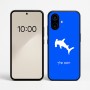 כיסוי בעיצוב אישי עם השם שלך לדגם - Nothing Phone (2a) בעיצוב כריש ראש פטיש
