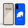 כיסוי בעיצוב אישי עם השם שלך לדגם - Nothing Phone (2a) בעיצוב קרנף