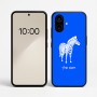 כיסוי בעיצוב אישי עם השם שלך לדגם - Nothing Phone (2a) בעיצוב זברה