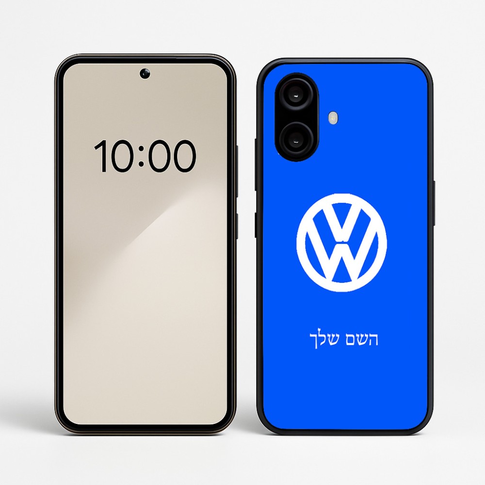 כיסוי בעיצוב אישי עם השם שלך לדגם - Nothing Phone (2a) בעיצוב פולקסווגן