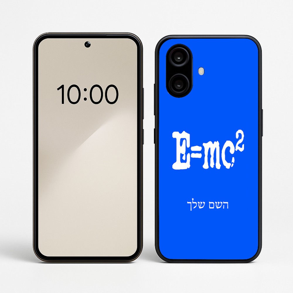 כיסוי בעיצוב אישי עם השם שלך לדגם - Nothing Phone (2a) בעיצוב נוסחת אלברט איינשטיין