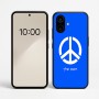 כיסוי בעיצוב אישי עם השם שלך לדגם - Nothing Phone (2a) בעיצוב סמל השלום