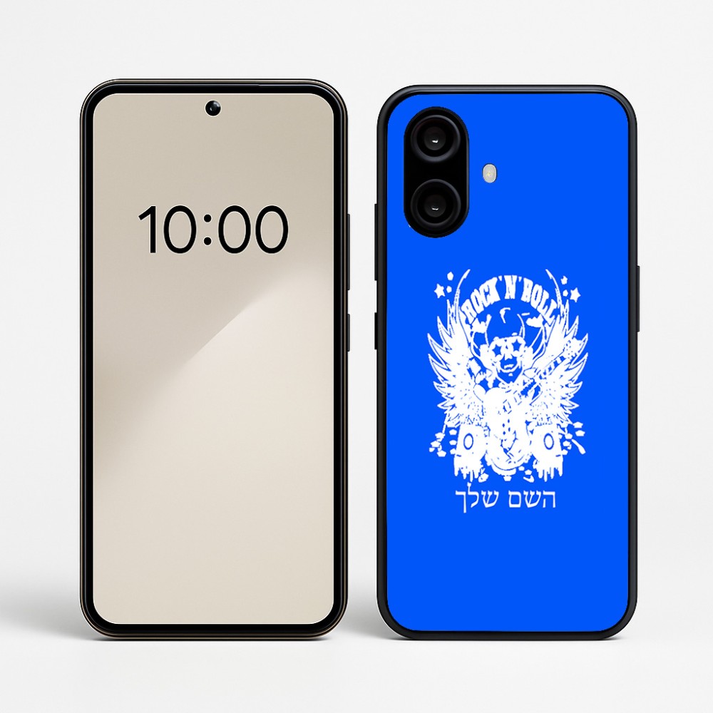 כיסוי בעיצוב אישי עם השם שלך לדגם - Nothing Phone (2a) בעיצוב רוקנרול